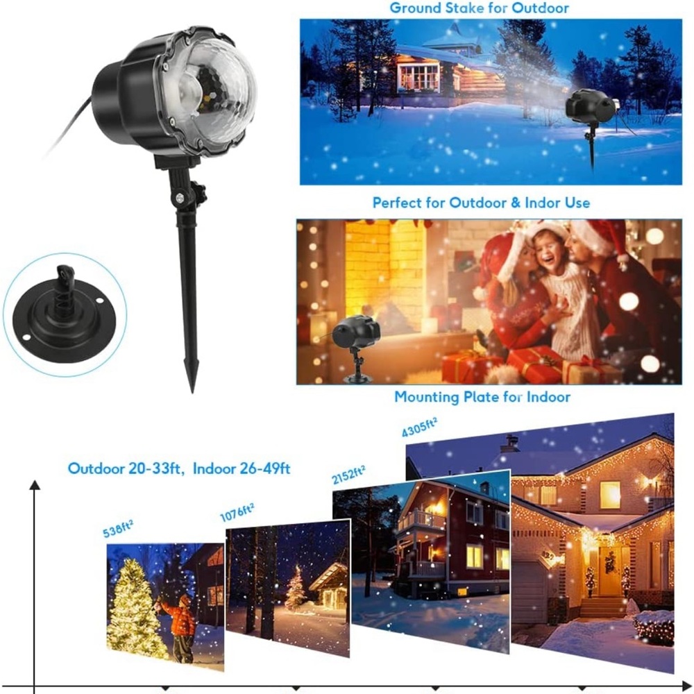Snowfall light projector - Picture 4 of 7